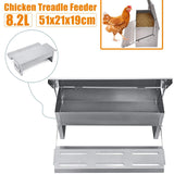 Automatic Chicken Feeder Chicken coop feeding Supplies Poultry Farm Animal Feeder Chicken open treadle feeder Rain-proof