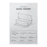 Automatic Chicken Feeder Chicken coop feeding Supplies Poultry Farm Animal Feeder Chicken open treadle feeder Rain-proof