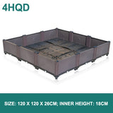 Brown planting box European family balcony vegetable pot large plastic flower pot one meter vegetable garden