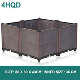 Brown planting box European family balcony vegetable pot large plastic flower pot one meter vegetable garden